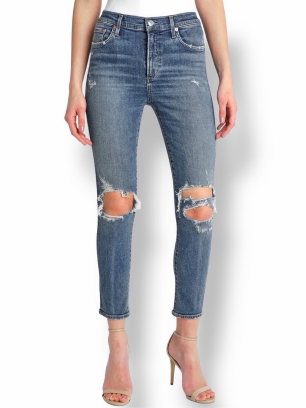 AGOLDE Sophie High Rise Crop Jeans Size 29